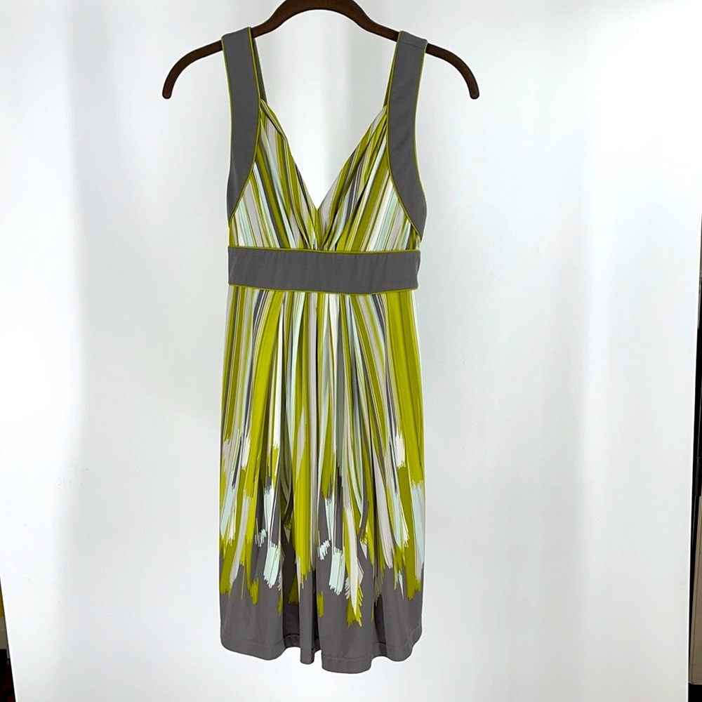 BCBG small Y2k halter dress mini vintage green